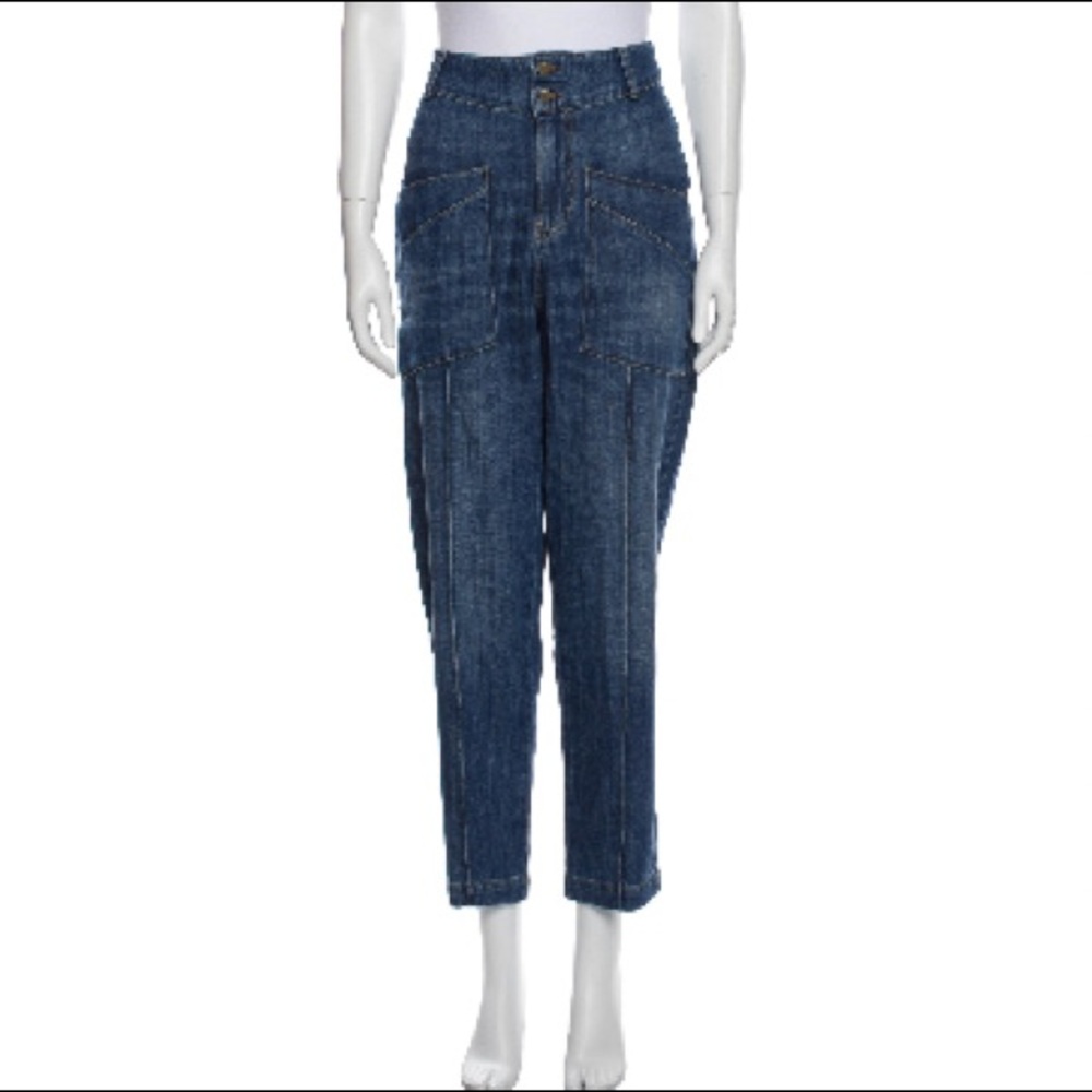 BA&SH Straight Leg Crop Jeans